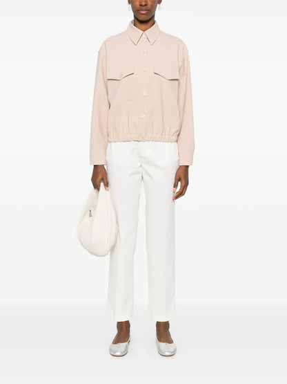 Gabardine-Weave Trousers