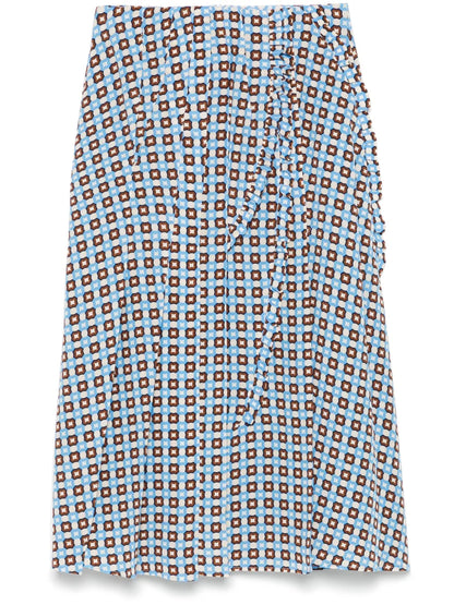 Printed Midi Skirt