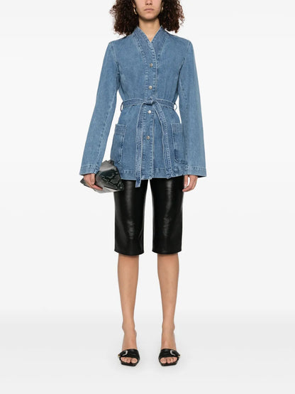 Belted Denim Jacket