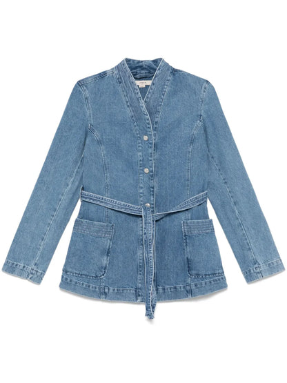 Belted Denim Jacket