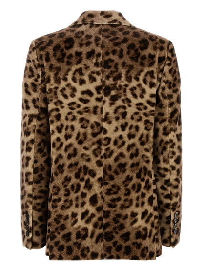 Animal-Print Blazer
