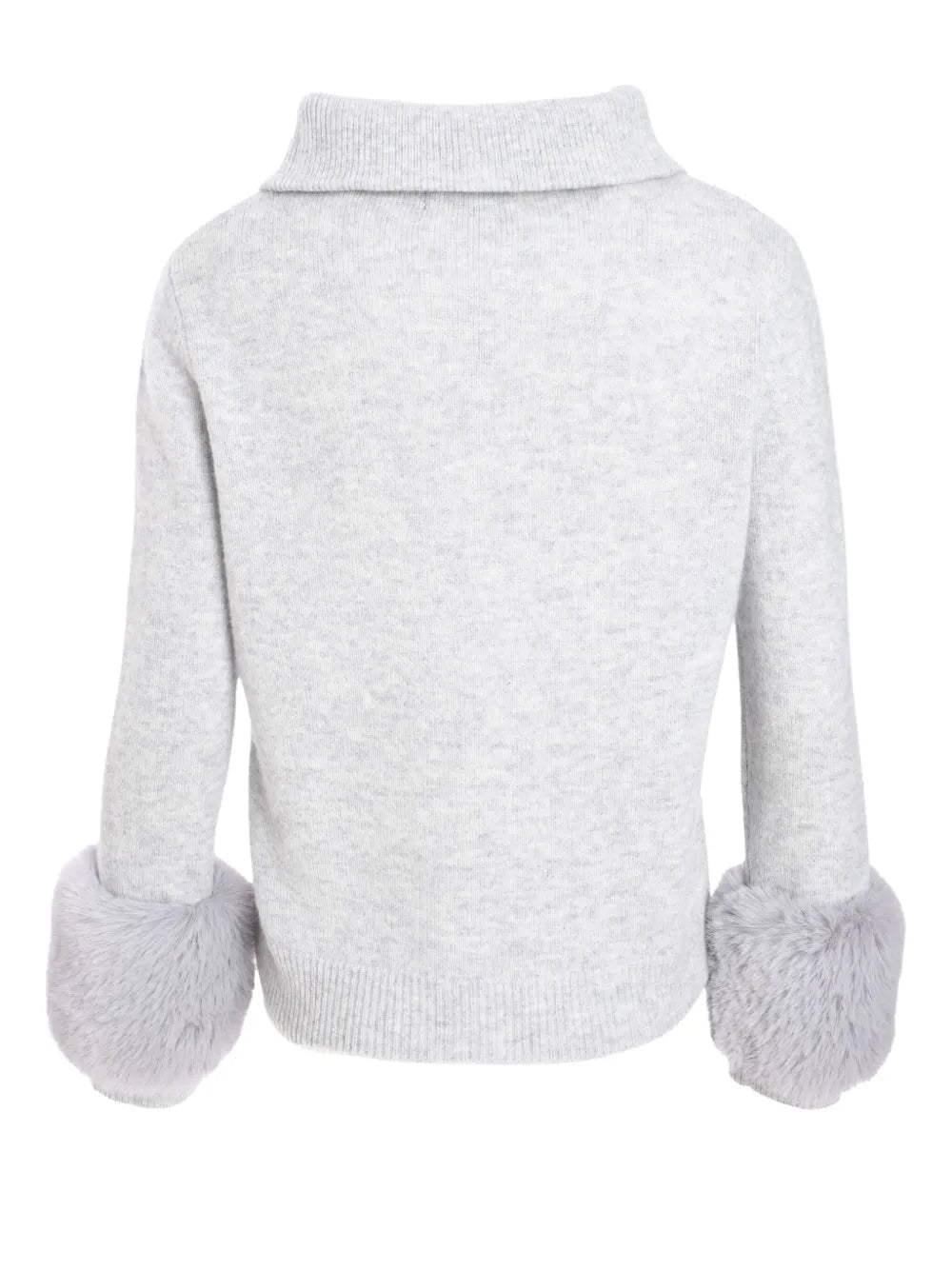 Zip Up Faux Cuff Jumper