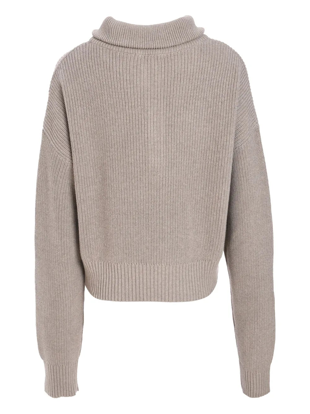 Tassel-Detail Zip-Up Sweater