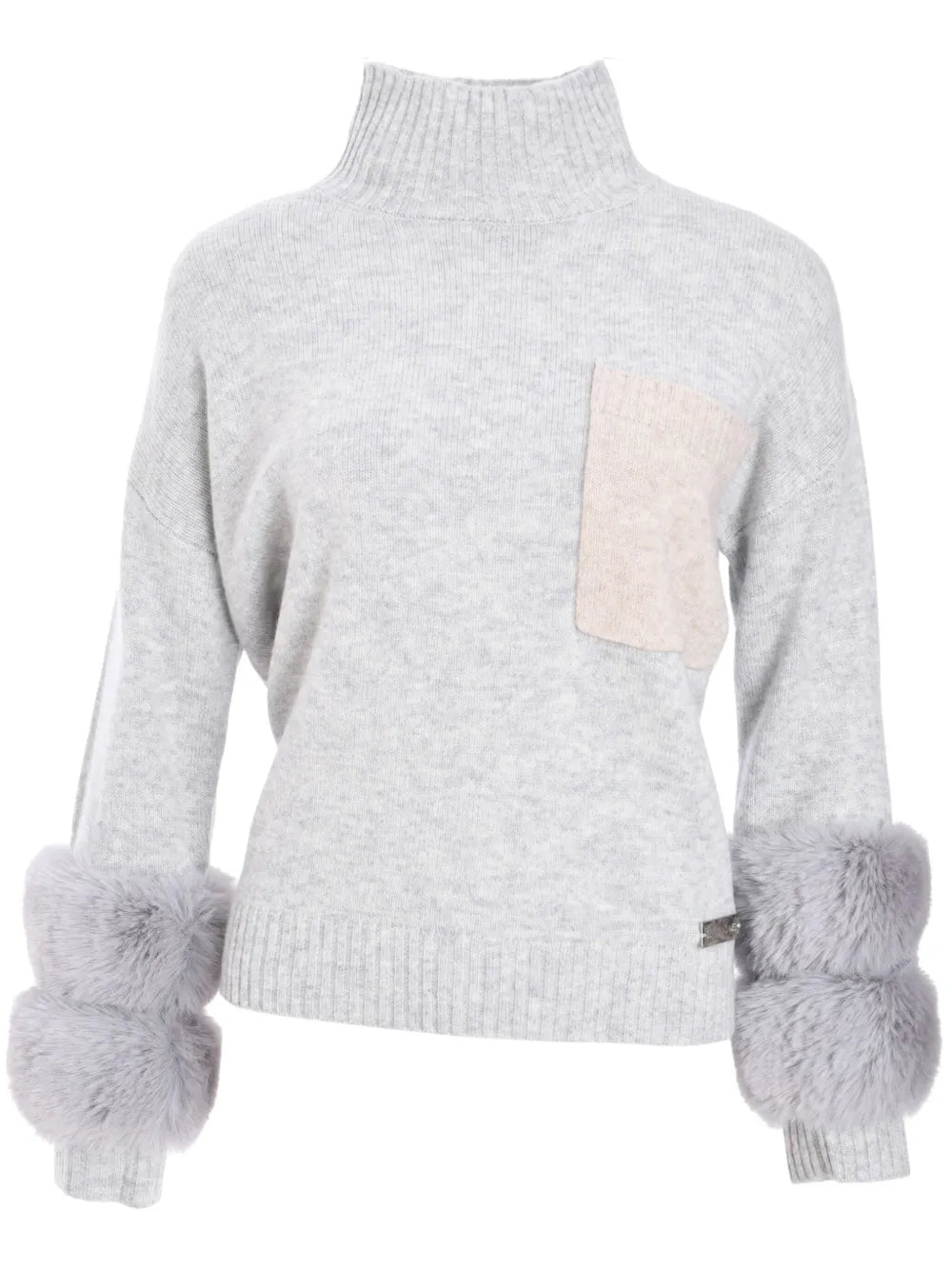 Faux Fur-Cuffs Sweater