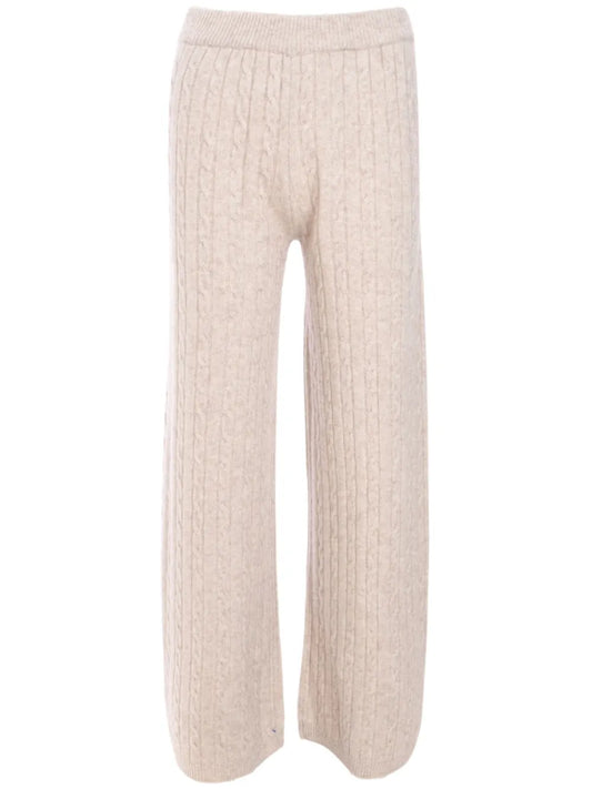 Cable-Knit Trousers