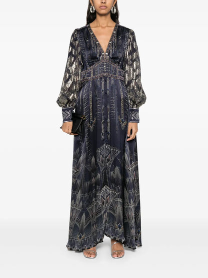 The Egypt Effect-Print Maxi Dress