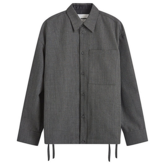 Wool Drawstring Overshirt