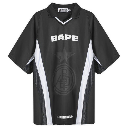 A Bathing Ape Logo Relaxed Soccer Jersey