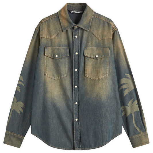 Laser Palm Denim Shirt