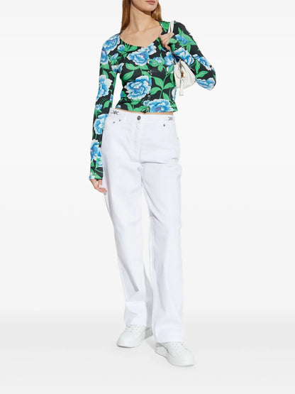 Floral-Print Top