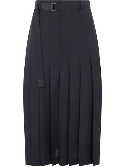 Pleated Midi Skirt