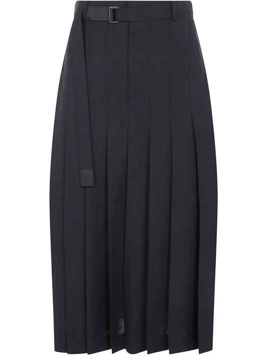 Pleated Midi Skirt