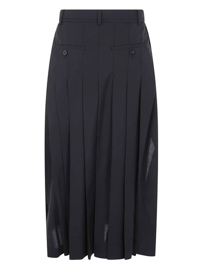Pleated Midi Skirt