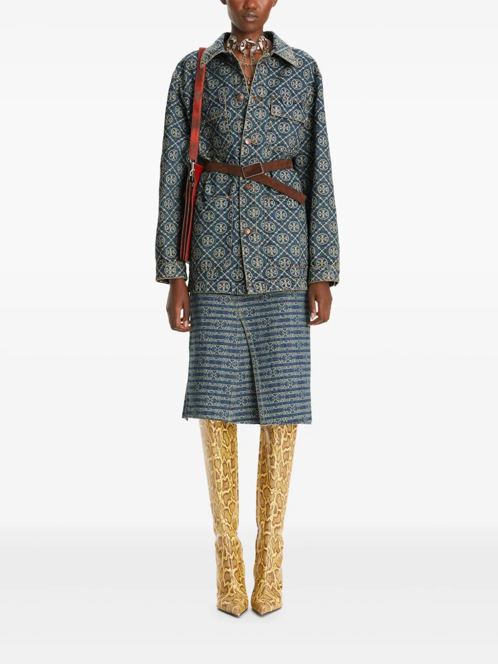 Deconstructed Denim Skirt