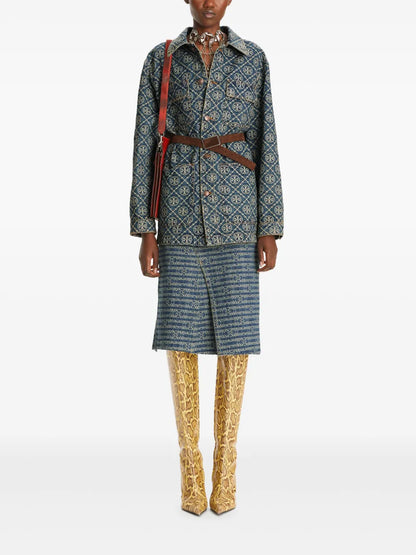 Deconstructed Denim Skirt