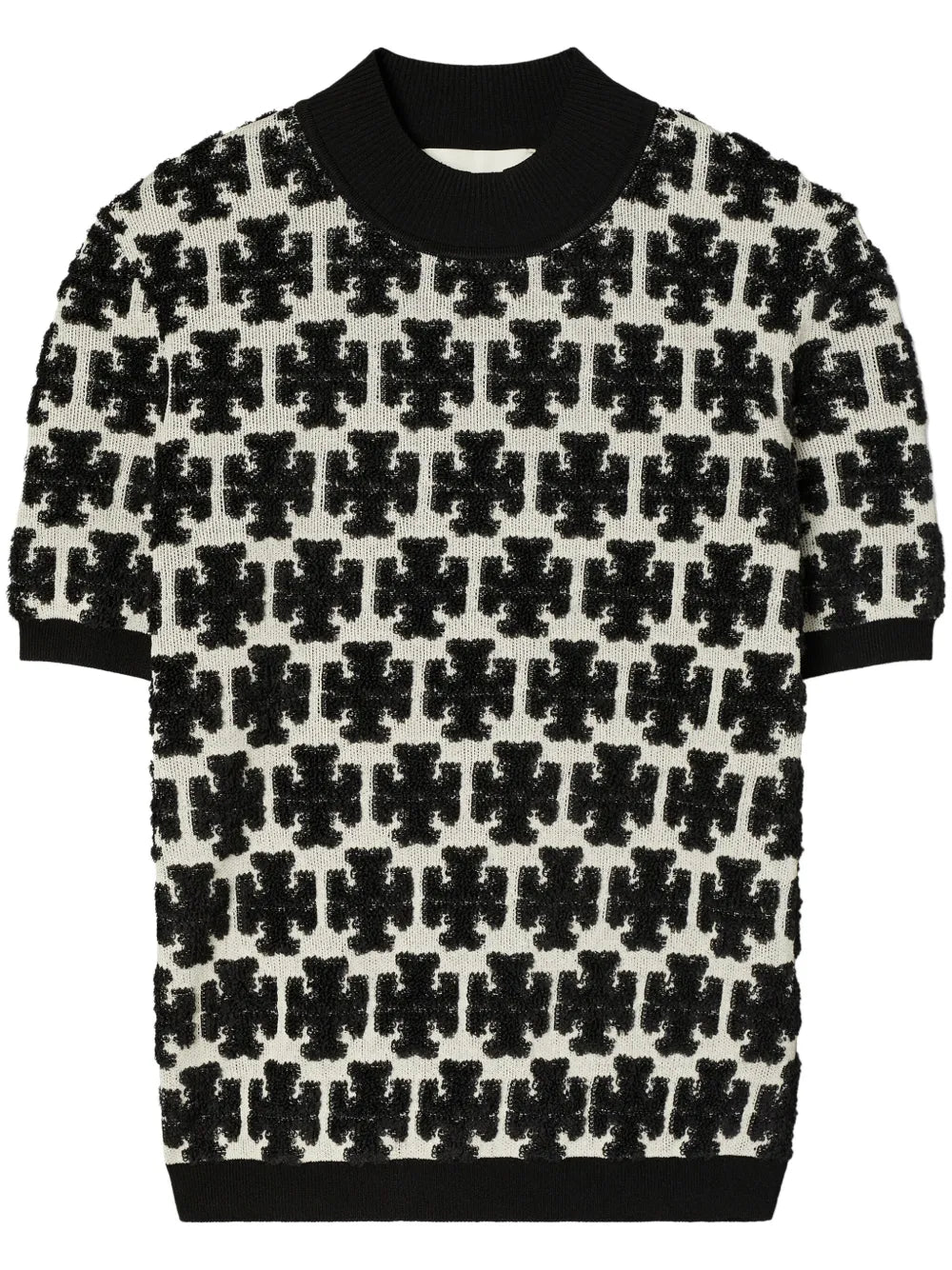 T Monogram Mock-Neck T-Shirt
