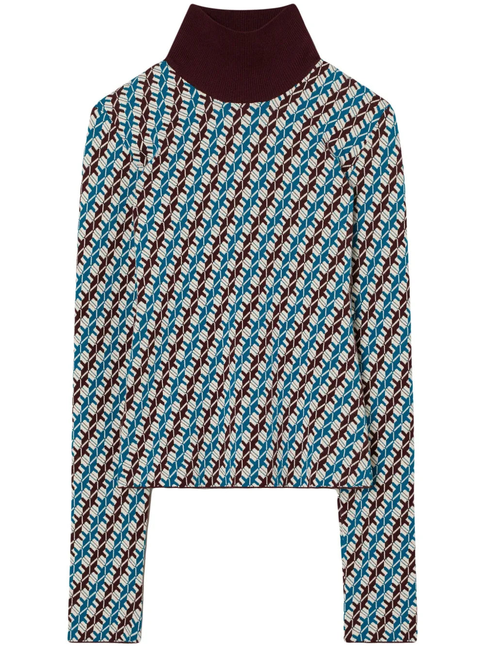 Jacquard Turtleneck Sweater