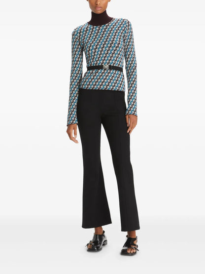 Jacquard Turtleneck Sweater