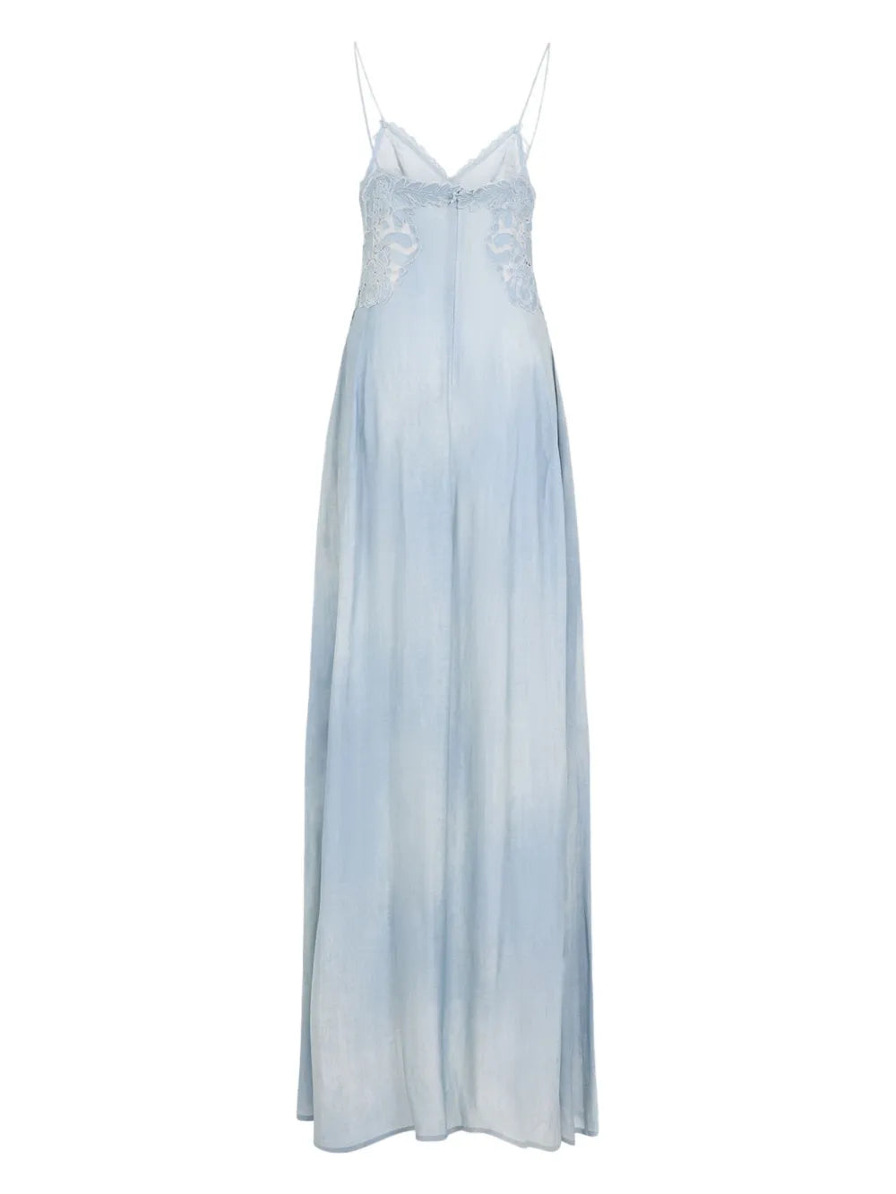 Lace-Appliqué Maxi Dress