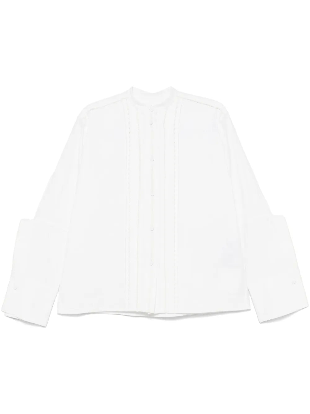 Pintuck-Detailed Shirt