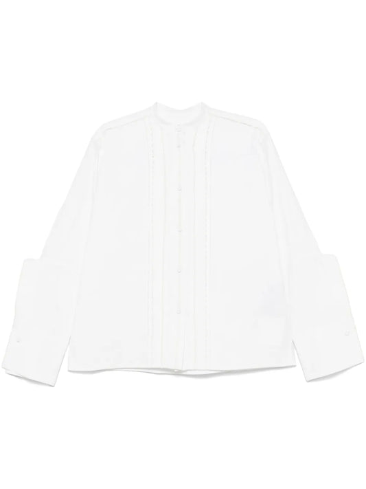 Pintuck-Detailed Shirt