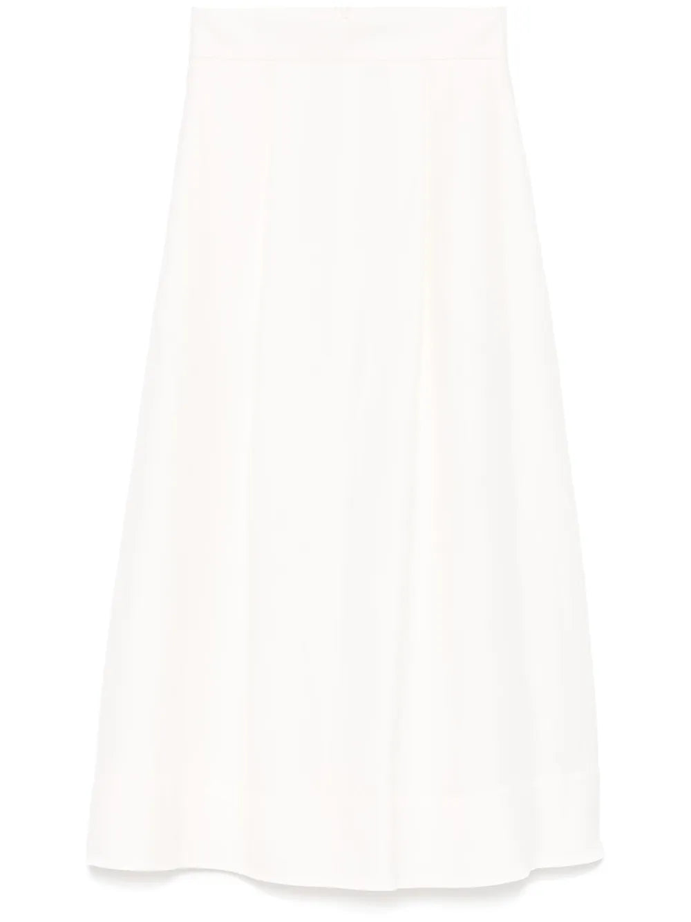 Pleat-Detailed Midi Skirt