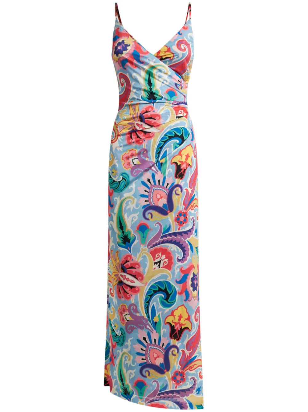 Long Floral-Print Dress