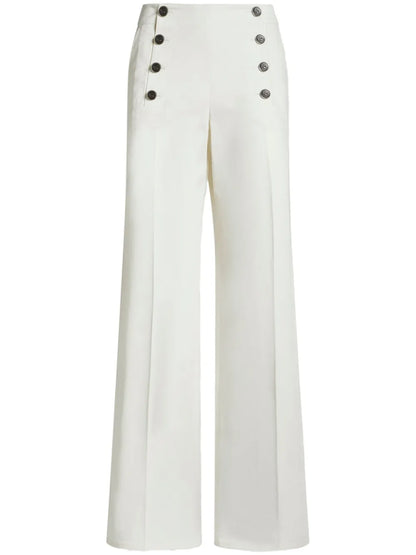 Buttoned Palazzo Pants