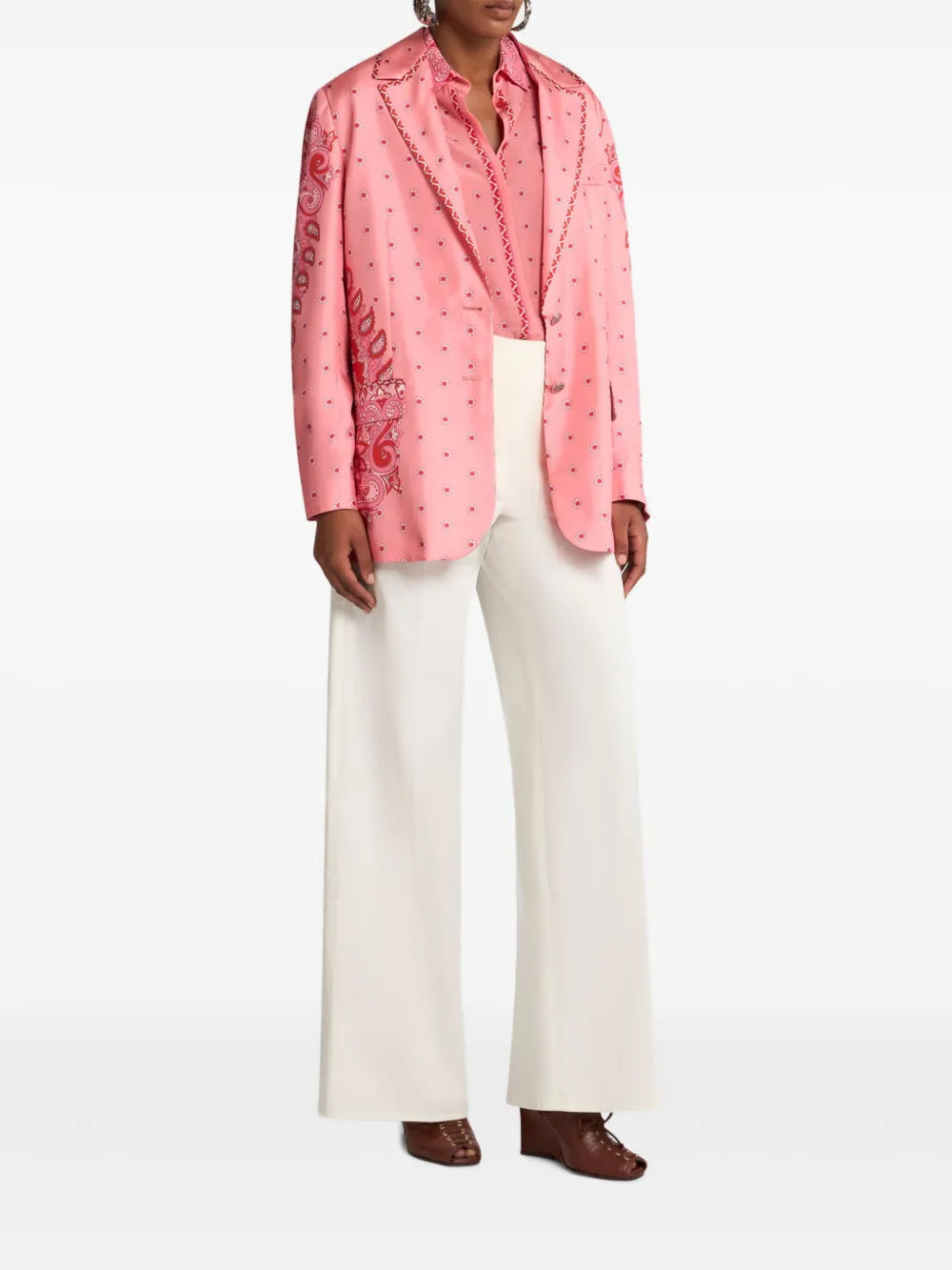 Buttoned Palazzo Pants