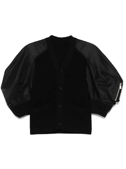 Puff-Sleeves Cardigan