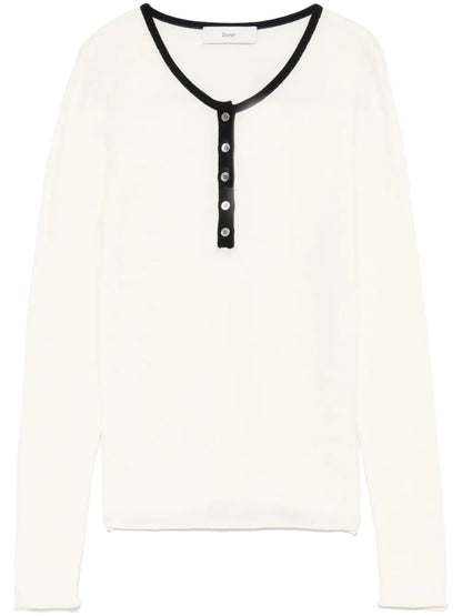 Knitted Buttoned Top