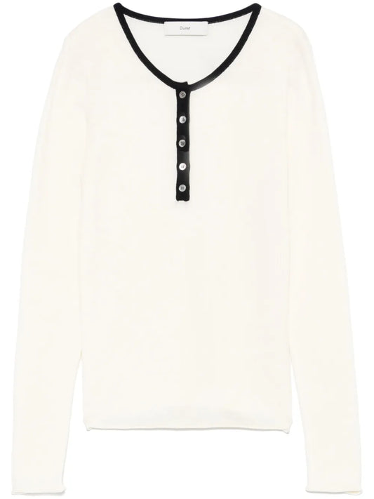 Knitted Buttoned Top