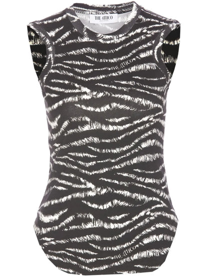 Zebra-Print Top