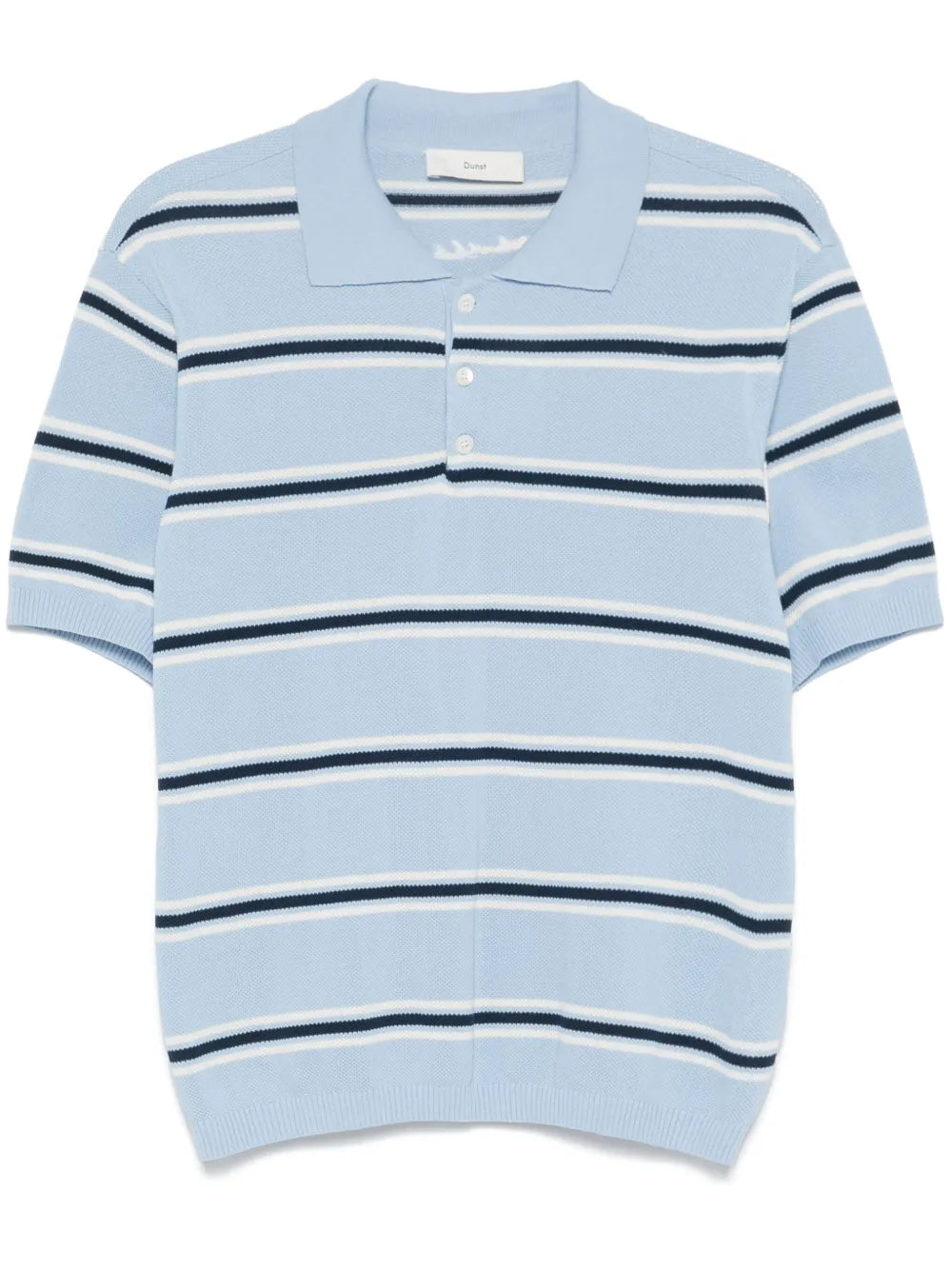 Striped Knit Polo Shirt