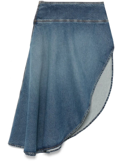 Asymmetric Midi Skirt