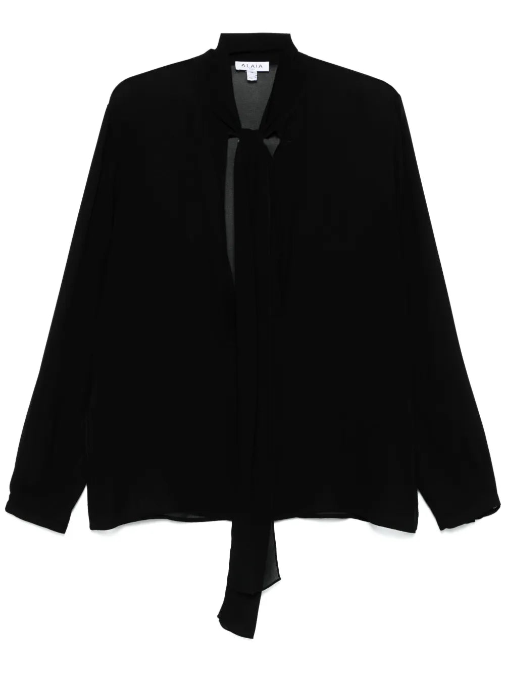 Pussy-Bow Collar Georgette Blouse