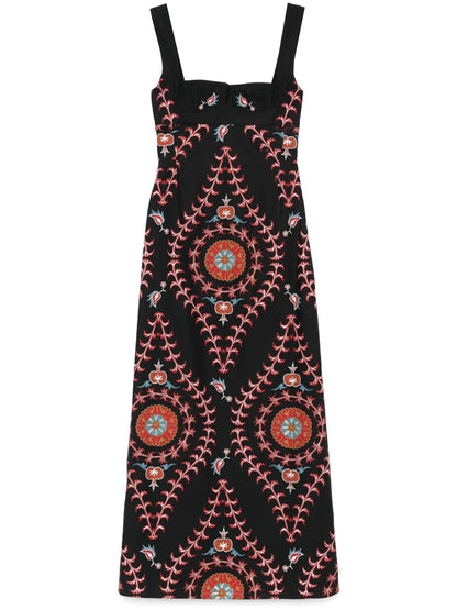 Graphic-Print Gown