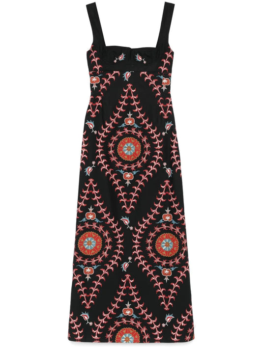 Graphic-Print Gown