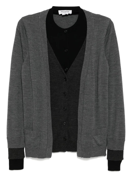 Panel Detailing Cardigan