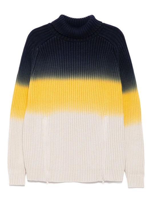 Ombré Zip-Detail Jumper