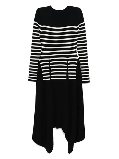 Trompe L'Oeil Dart Knitted Dress
