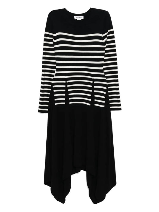 Trompe L'Oeil Dart Knitted Dress