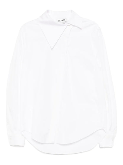 Asymmetrical Collar Shirt