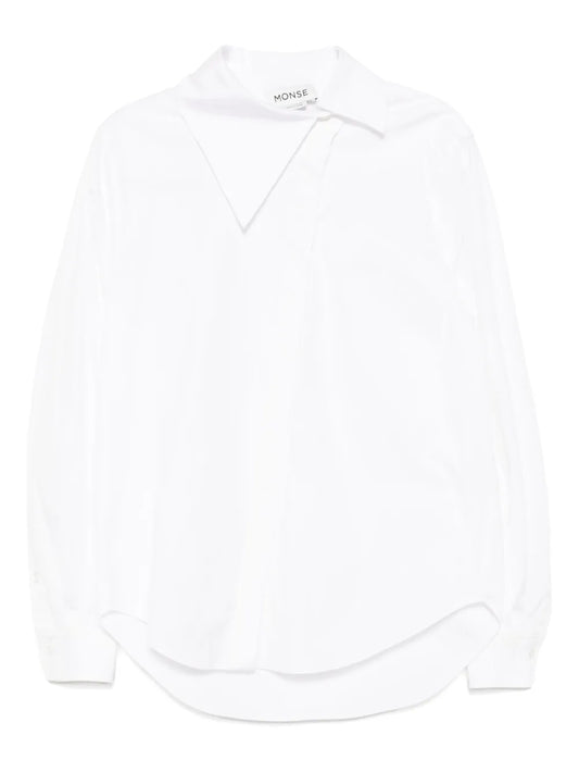 Asymmetrical Collar Shirt
