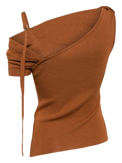 Off-Shoulder Knitted Top