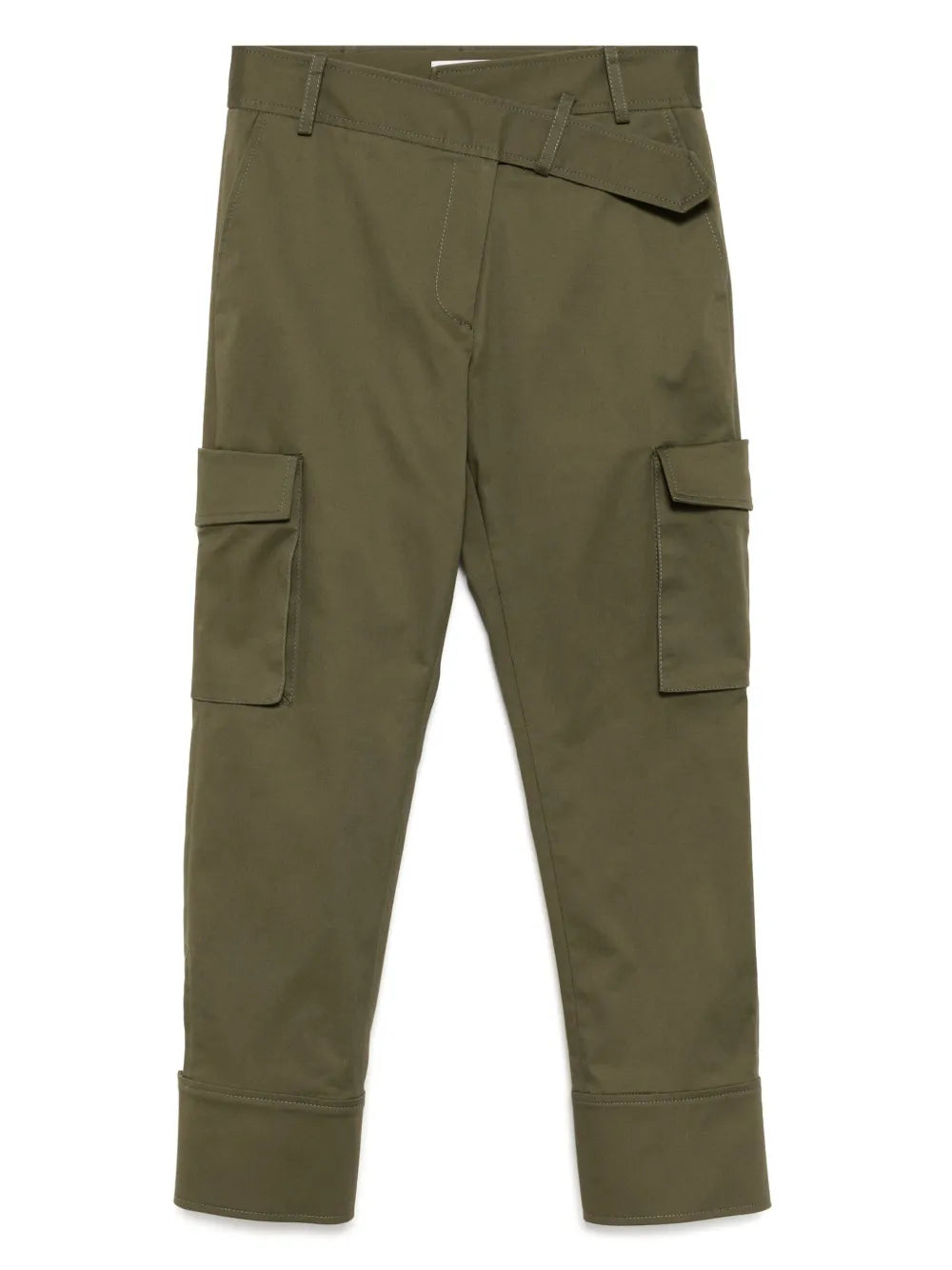 Slanted Waistband Cargo Pants