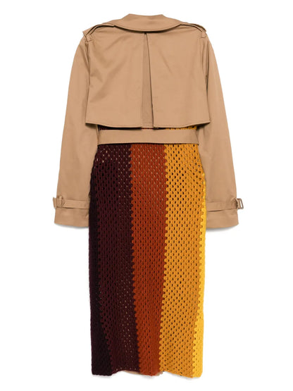 Crochet Trench Coat
