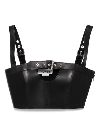 Buckled Leather Top