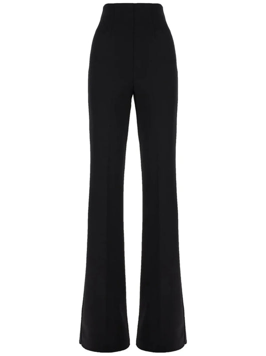 Stretch Flared Trousers