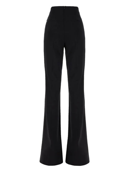 Stretch Flared Trousers